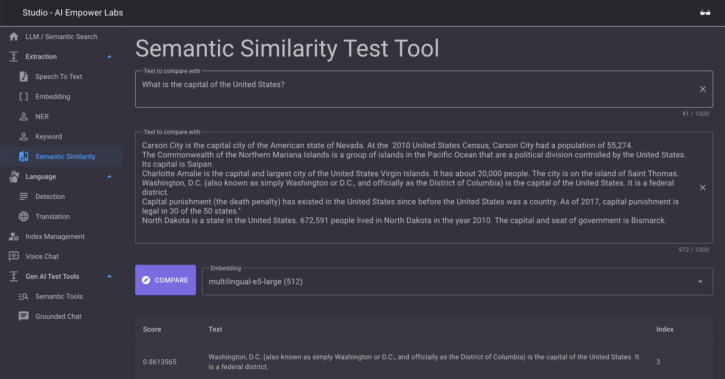 Semantic Similarity